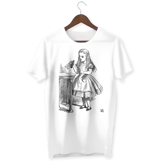 Alice discovers a bottle marked “Drink Me” T-Shirt