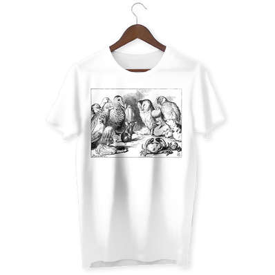 Mouse tells a story to birds and Alice T-Shirt