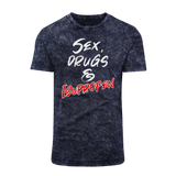 SEX DRUGS & IBUPROFEN Acid Washed T-Shirt