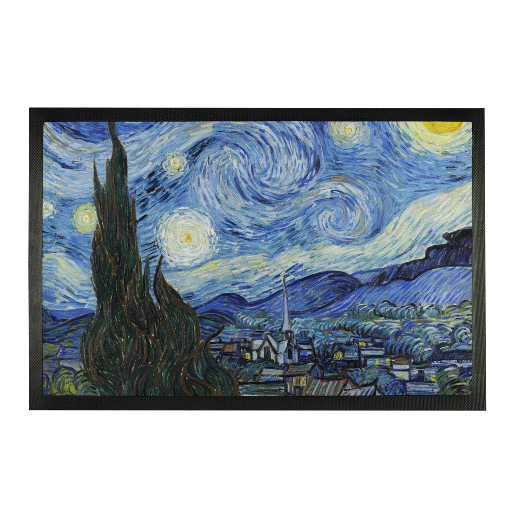 Starry Night Over the Rhone Design Door Mat (24 x 36) - PersonalThrows